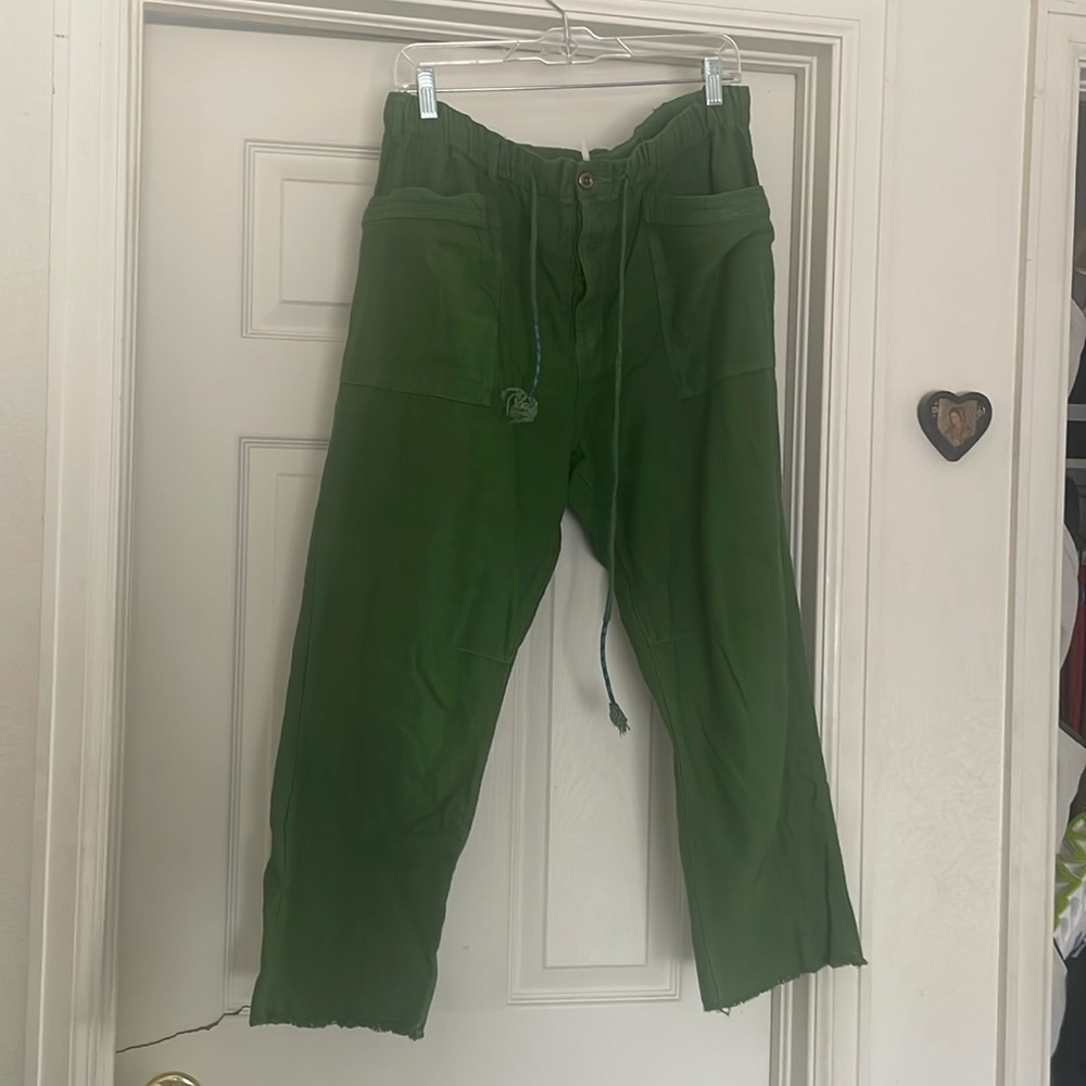 Free People crop frayed pants